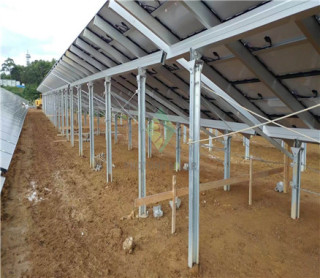 Solar ramming mounting structure